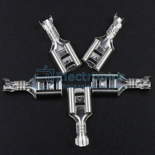 [99190079] Connectors 6.3 Tin-Plated Plug Spring Non-insulated Cold Wire Terminals 0.5mm