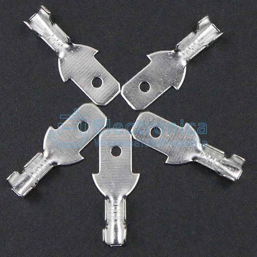 [99190082] Connectors 4.8 Tin-plated Male Tab Non-insulated Cold Wire Terminals 0.5