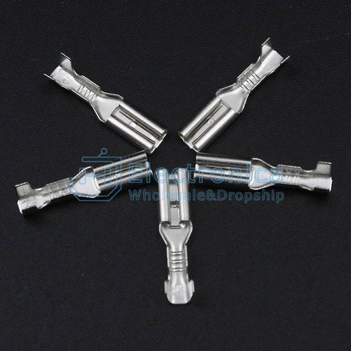[99190084] Connectors 2.8 Tin-Plated Plug Spring Non-insulated Cold Wire Terminals 0.25mm