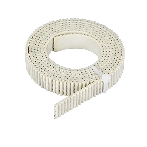 [99190122] 3D Printer Accessories Open Timing Belt 2GT-10mm PU With Steel Core (White Per Meter)