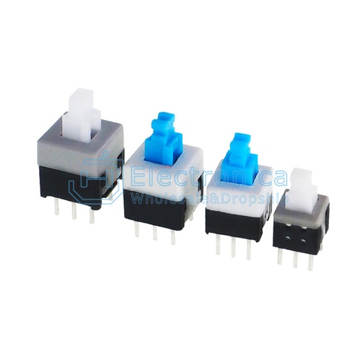 [99190129] Push Button Tactile Switch Latch 5.8x5.8mm 6-Pin G65 White
