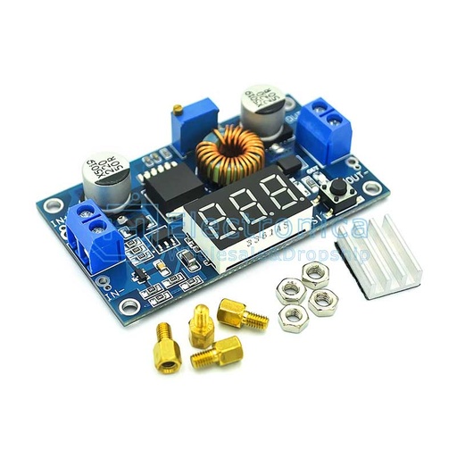 [99190131] DC-DC Adjustable Step Down Converter Module Volt Display 5A 75W (From 4.0 ~ 38V To 1.25V ~ 36V)