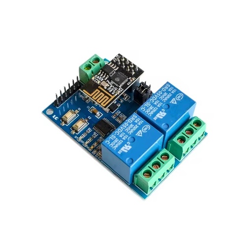 [99190160] ESP8266 ESP-01 WIFI Wireless with 2CH Relay Module Board