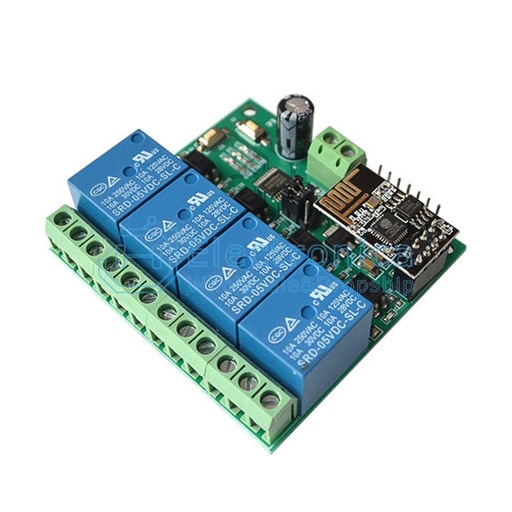 [99190161] ESP8266 ESP-01 WIFI Wireless with 4CH Relay Module Board