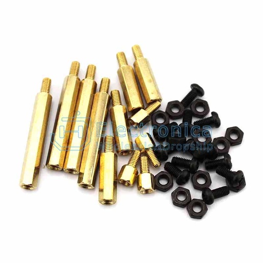 [99190164] Screw Nut M3 Hexagon Black (12 Pcs Set)