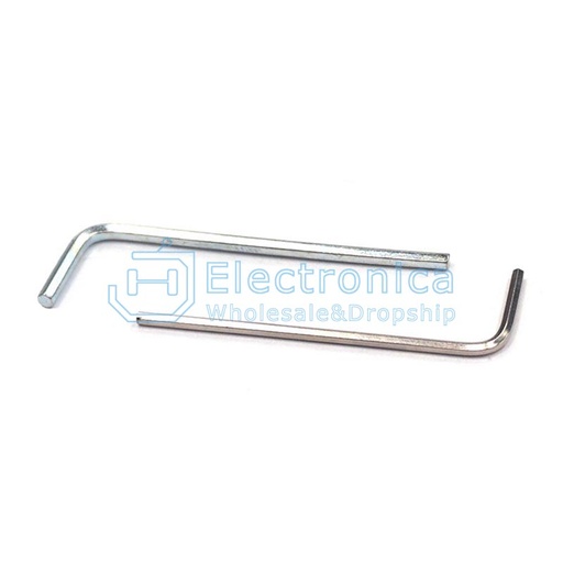 [99190211] Tool Wrench M4 L-Shape Inner Hexagonal Spanner Flat End