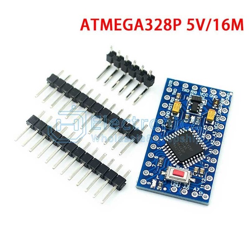 [99190220] Arduino Pro Mini Atmega168P 8MHz Board 3.3V Blue (Compatible)