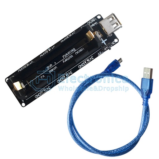 [99190276] Battery Charging Module 2Ch With Battery Holder and Protection for 18650 Lithium-ion