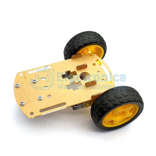 [99190412] Robot 2WD Car Transparent Acrylic DIY Kit
