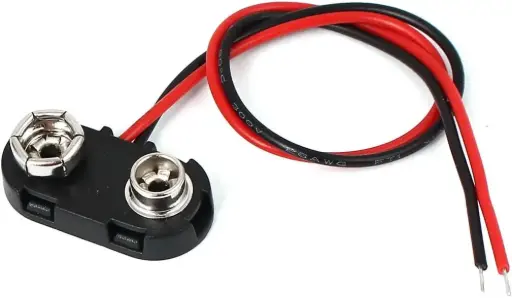 [99190541] Battery Snap 9V T Plasitc Type Clip Lead Wire Connector