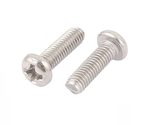[99190610] Screw Bolt And Screw Cross Round Head 304 Stainless M3x10mm (10 Pcs set)