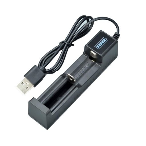 [99190626] Battery USB Single Slot 18650 Charger