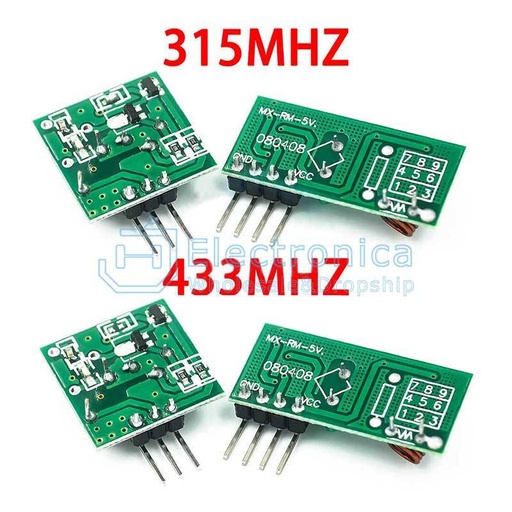 [99187036] Wireless Transmitter and Receiver Modules 433Mhz RF Kit
