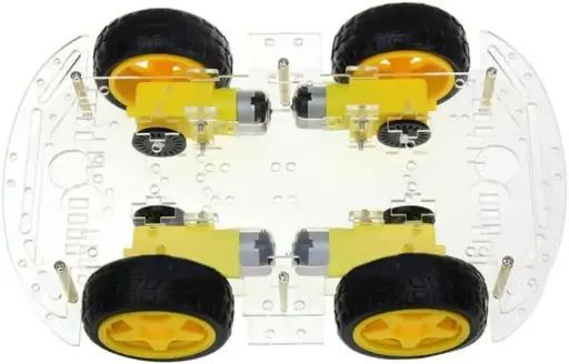 [99187096] Robot 4WD with 4 Wheels and Motors For Arduino
