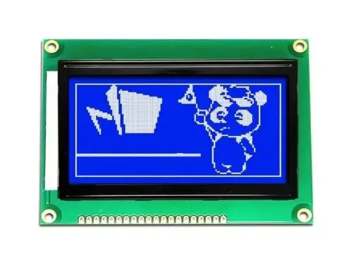 [99187393] LCD 128x64 Graphical Display Blue Background SPI Parallel