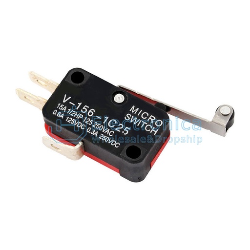 [99187469] Switch Push Button SPDT Momentary Limit switch V-156-1C25 15A
