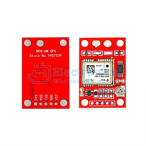[99187627] GPS Module NEO-6M-0-001 Red With APM2.5 Antenna
