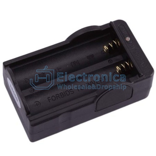 [99187671] Battery Charger for Lithium ion 18650 3.7V 4.2V Double Slot