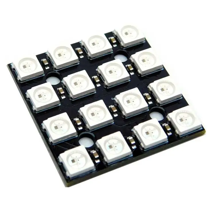 LED Matrix RGB 4x4 16Bit WS2812 Module Board | TechMaze General Trading