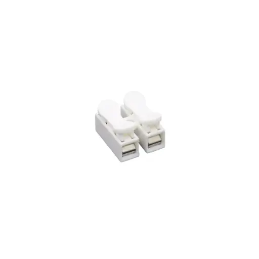 [99188389] Connector 2 Pins Quick Fix Push-in Clip Spring Connector Cable Terminal Block