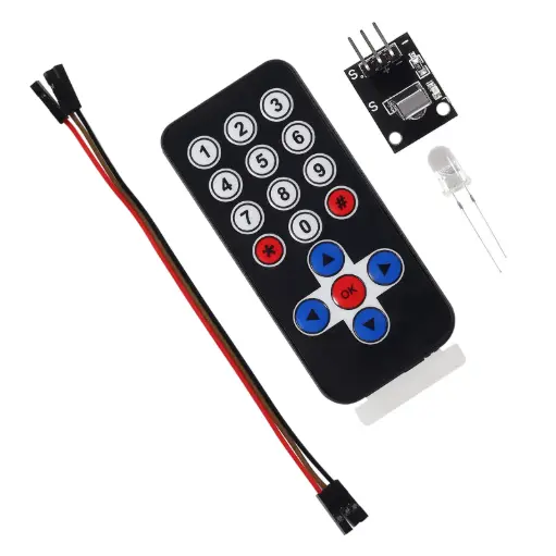 [99188588] IR Infrared Wireless Remote Control Module Kit (HX1838 VS1838 ) Black