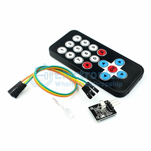 [99188588] IR Infrared Wireless Remote Control Module Kit (HX1838 VS1838 ) Black
