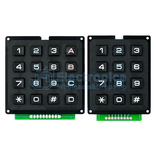 [99188595] Keypad 4x4 Matrix Black For Arduino