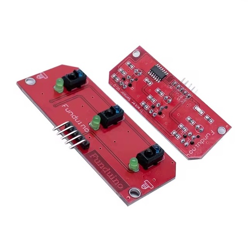 [99187119] Line Follower 3 Channels Infrared Tracking Detection Sensor TCRT5000 Funduino Red