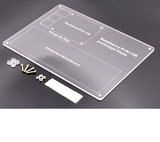 [99187340] Prototype Acrylic Experiment Project Solderless Plate For RPi (Raspberry Pi Not Included)