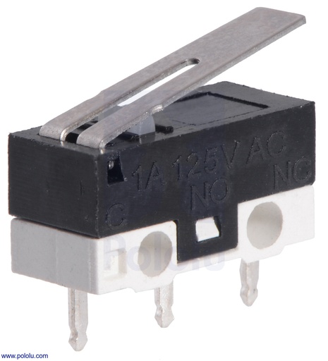 [99187467] Switch Microswitch With Lever Right Left 3 Pins Micro Snap-acting