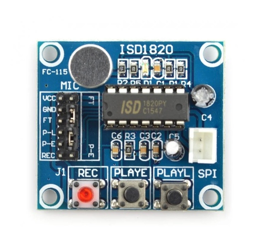 [99187542] Audio Voice Recording ISD1820 Module Without Loudspeaker