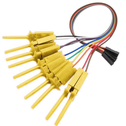 [99187640] Cable Experiments Breadboard Test Hook Up Yellow Female Header 30cm Prob For Logic Analyzer (per piece)