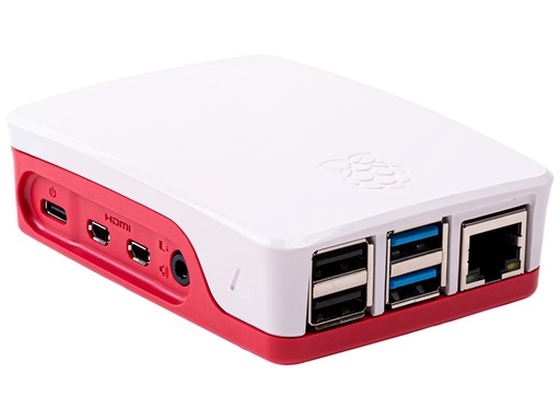 [99187870] Raspberry Pi 4 Official Case Enclosure - Red/White