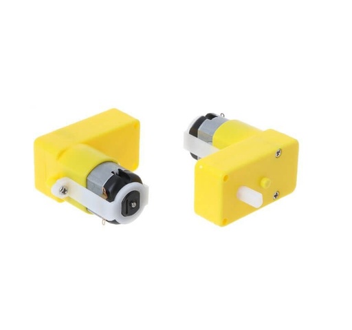 [99188353] Motor DC 3V to 6V 130 L-shaped Plastic Geared Motors For Robot Car (One Piece)