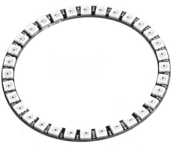 [99188381] LED Circle RGB 32 LED NEOPIXEL Compatible WS2812 5050 Board