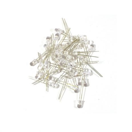[99188415] LED Kit crystal shell D-5mm, DIP (pack 50 pcs) (Yellow) RobotDYN