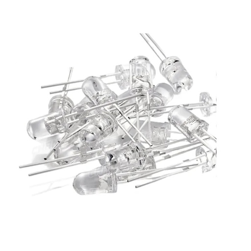 [99188418] LED Kit colored shell D-3mm, DIP (pack 50 pcs) (Red) RobotDYN