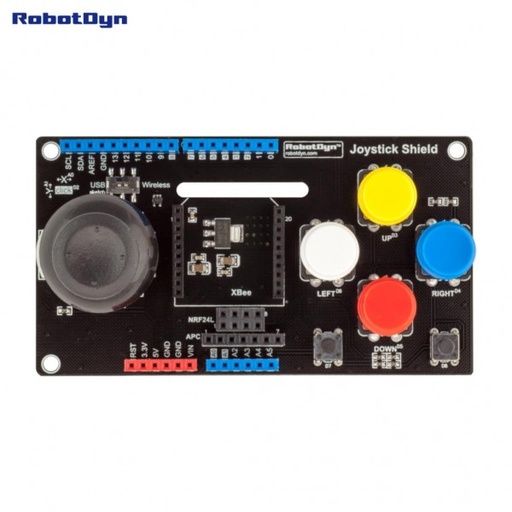 [99188436] Joystick Shield With Wireless Adapter (xBee, APC200, NRF24L) For Arduino Uno, Mega (Assembled) RobotDYN
