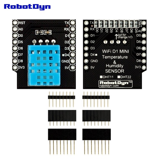 [99188629] Temperature and Humidity DHT11 Sensor Shield for (WIFI D1 Mini) RobotDYN