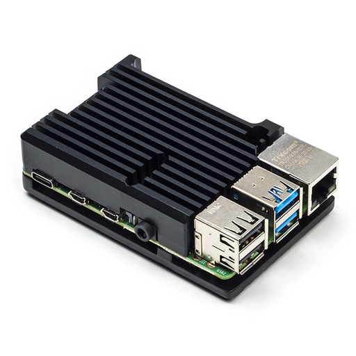[99188665] Heatsink Aluminium Case for Raspberry Pi 4 - Black