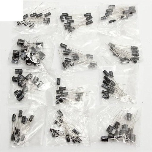 [99189531] Electrolytic Capacitor Assortment 12 Values Kit 0.22uf-470uf
