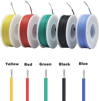 [99189601] Wire HOOK UP SOLID 22 AWG YELLOW (Per Roll = 91.44m or 100y)
