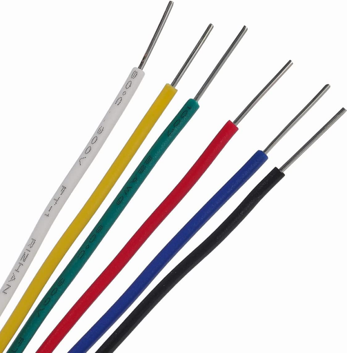 [99189613] Wire Solid Core Spool 7.62m 22AWG White