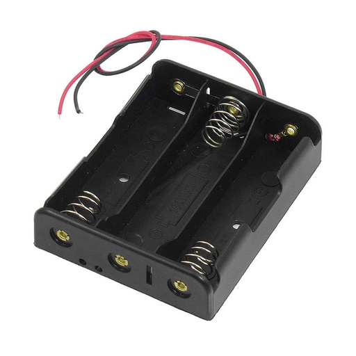 [99189716] Battery Holder 18650 Case 3 Channels Box With Wires