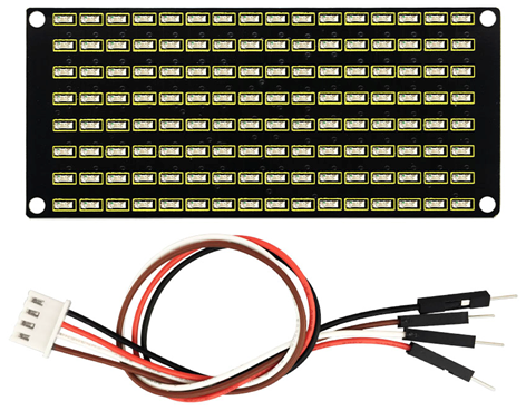 [99189741] Keyestudio Dot Matrix 8x16 LED Board With PH 2.54 Connector +4Pin Cable KS0357