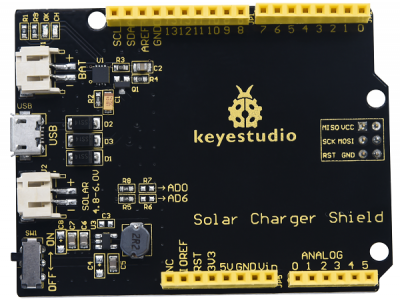 [99189747] Keyestudio Solar Charger Shield (Black and Eco-friendly) KS0521