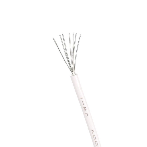 [99189783] Wire HOOK UP Stranded 26 AWG White (Per Meter)