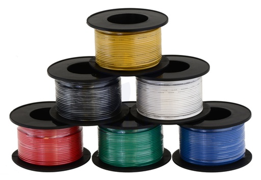 [99189787] Wire HOOK UP Stranded 26 AWG Red (Per Meter)