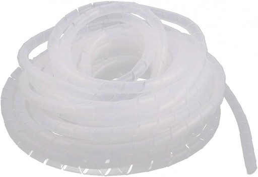 [99189856] Cable Management Cover Wrapping Tube 8mm White 12m