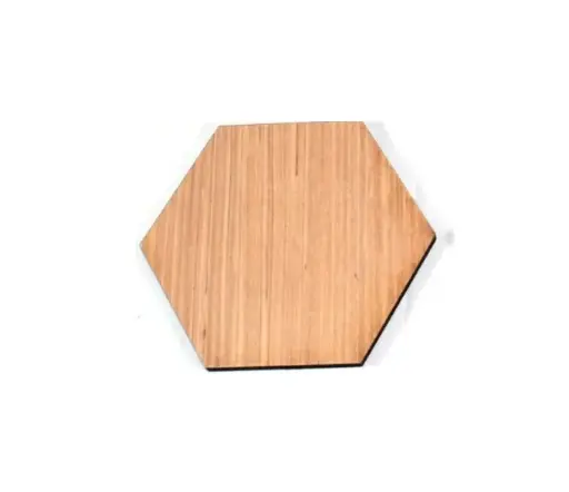 [99189914] Prototyping Materials 80mm 3mm Wood Hexagon Model